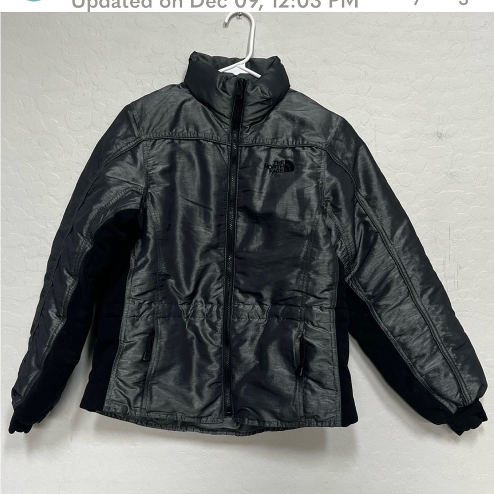 North Face Silver Down Jacket Size Small - image 1